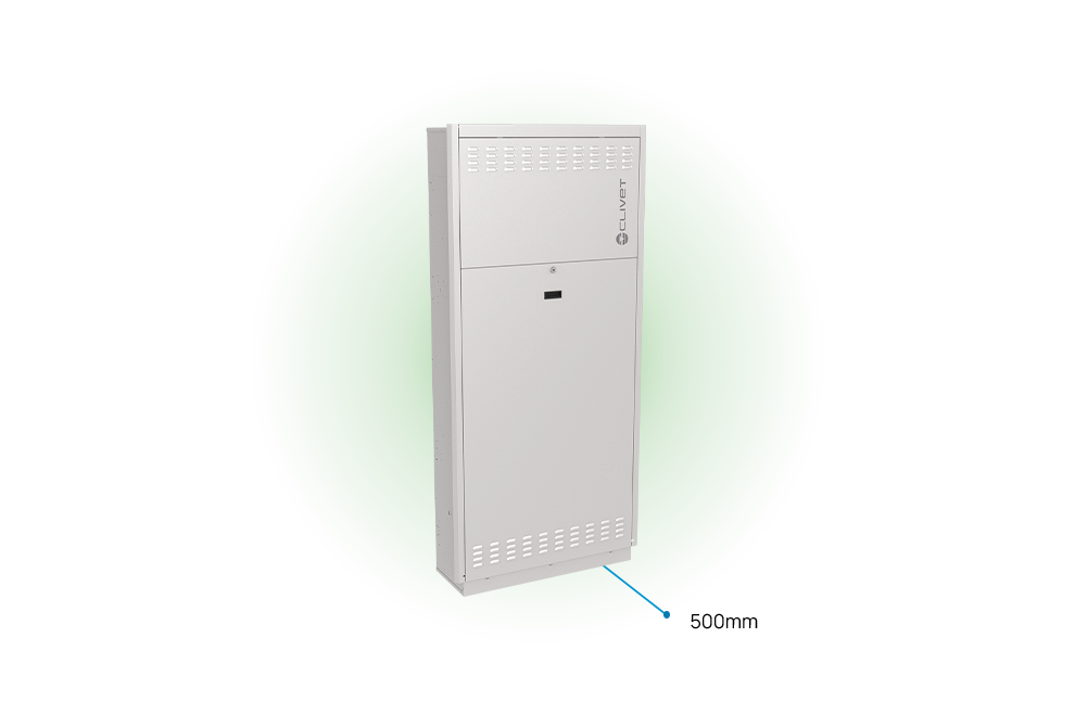 Distances to be maintained 500mm front internal unit
